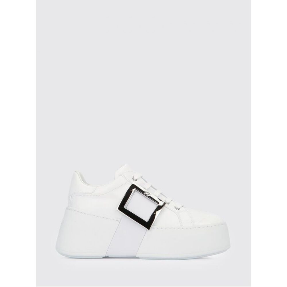 Roger Vivier Women Viv' Skate Leather Sneakers Roger Vivier